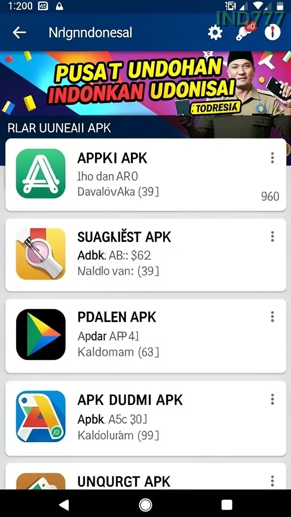 Cuplikan layar DEWAJITU — menu navigasi